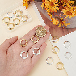 20Pcs 2 Colors Brass Linking Rings&nbsp;KK-BC0012-90