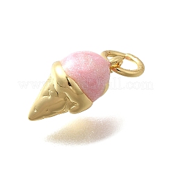 Brass Enamel Charms&nbsp;KK-D295-30G-03