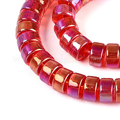 AB Color Plated Transparent Glass Beads Strands&nbsp;LS-GLAA-T026-4x8mm-T10