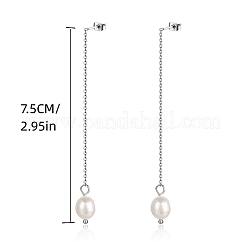 304 Stainless Steel Chains Tassel Earrings&nbsp;SD3247-1