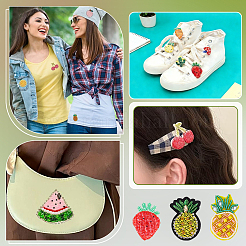 8Pcs 8 Styles Fruit Cloth Sew on Patches&nbsp;PATC-PH0001-93