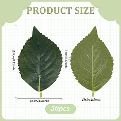 Polyester Artificial Leaf&nbsp;AJEW-WH0752-284B