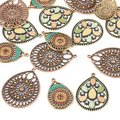 15Pcs 3 Styles Alloy Enamel Pendants&nbsp;ENAM-TA0003-69