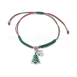 4Pcs Christmas Theme Alloy Enamel Charm Bracelets&nbsp;BJEW-TA00652