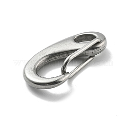 304 Stainless Steel Push Gate Snap Keychain Clasp Findings&nbsp;STAS-B082-04A-P