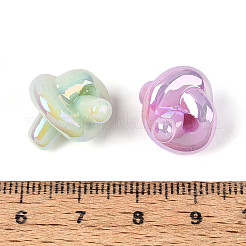UV Plating Luminous Opaque Acrylic Beads&nbsp;SACR-T017-90M