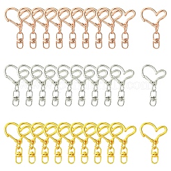 Alloy Heart Lobster Clasps&nbsp;KEYC-YW0001-20G