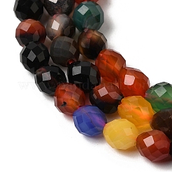 Dyed & Heated Natural Agate Beads Strands&nbsp;G-K376-F21-01