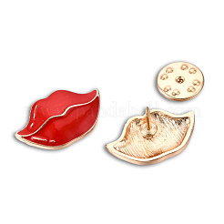 Lip Shape Enamel Pin&nbsp;JEWB-N007-201