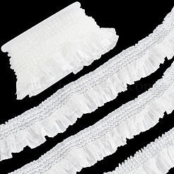 10Yards Satin Elastic Pleated Lace Trim&nbsp;OCOR-CY0001-28A