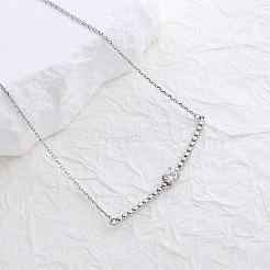 Elegant diamond-accented minimalist collar necklace for women&nbsp;VU0615