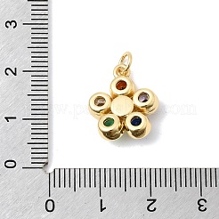 Valentine's Day Brass Micro Pave Colorful Cubic Zirconia Pendants&nbsp;KK-Z160-04G