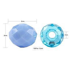 500Pcs 5Colors Electroplate Glass Beads&nbsp;EGLA-LS0001-01A