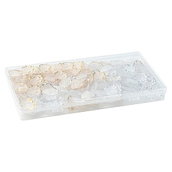 200Pcs 2 Colors Frosted Plastic Petal Pendants&nbsp;KY-FS0001-49