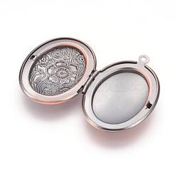 Brass Locket Pendants&nbsp;KK-MSMC002-M4