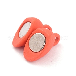 Alloy Magnetic Clasps with Loops&nbsp;PALLOY-P223-B01-08