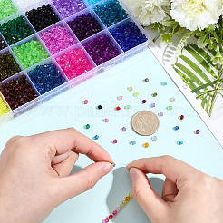 5600Pcs 28 Colors Transparent Acrylic Beads&nbsp;TACR-PA0001-34A
