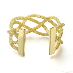 Hollow Alloy Braided Bangles&nbsp;BJEW-L697-001G