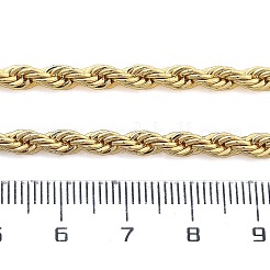 Brass Rope Chain Necklaces for Men Women&nbsp;NJEW-G160-09G