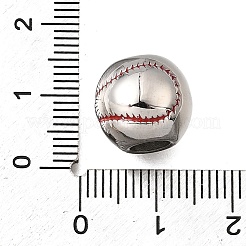 304 Stainless Steel Enamel European Beads&nbsp;STAS-H263-11P