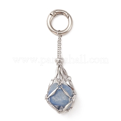 304 Stainless Steel Macrame Pouch Empty Stone Holder Pendant Decoration&nbsp;HJEW-JM01184-02