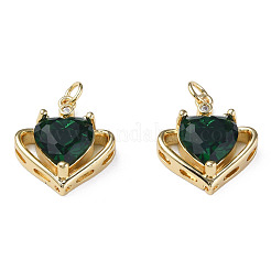 Brass Micro Pave Cubic Zirconia Pendants&nbsp;ZIRC-N039-237