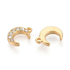 304 Stainless Steel Rhinestone Charms&nbsp;STAS-N110-44G