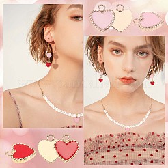 6Pcs 3 Colors 304 Stainless Steel Enamel Charms&nbsp;STAS-UN0032-92