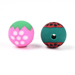Fruits Theme Handmade Polymer Clay Beads&nbsp;CLAY-T022-04M