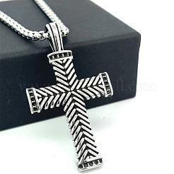 Vintage Hip Hop Cross Pendant 304 Stainless Steel Necklaces for Men Women&nbsp;ZR0074