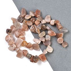 Natural Multi-Moonstone Nuggets Beads Strands&nbsp;G-B125-A19-01