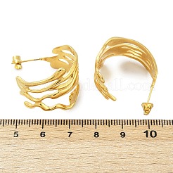 304 Stainless Steel C-Shaped Cuff Earrings&nbsp;EJEW-U070-02G