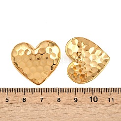 304 Stainless Steel Heart Stud Earrings&nbsp;EJEW-I320-24G-04