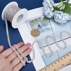 Silver Iron Rhinestone Strass Chains&nbsp;CH-WH0009-04S-02