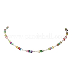 Natural & Synthetic Mixed Stone Bead Necklaces&nbsp;NJEW-JN06624