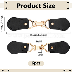 6Pcs Zinc Alloy & Imitation Leather Toggle Buckle&nbsp;AJEW-PH0006-48B