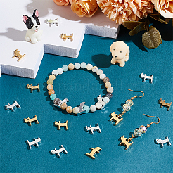 100Pcs 2 Colors Tibetan Style Alloy Kitten Beads&nbsp;TIBEB-PH0005-16