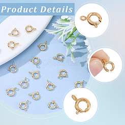 20Pcs Eco-friendly Brass Spring Ring Clasps&nbsp;KK-BBC0027-69B-G