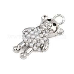 Brass Micro Pave Cubic Zirconia Pendants&nbsp;KK-I352-31P