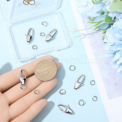 6Pcs 304 Stainless Steel Lobster Claw Clasps&nbsp;STAS-BBC0008-57P