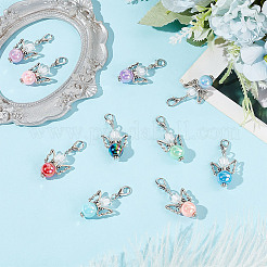 Angel Acrylic & Alloy Pendant Decoration&nbsp;HJEW-HY00004