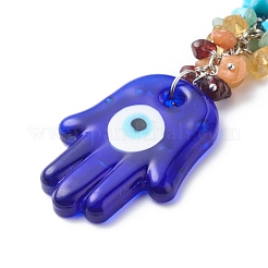 Handmade Lampwork Evil Eye Pendant Decoration&nbsp;HJEW-JM00773
