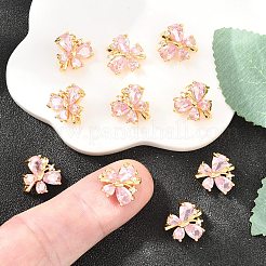 SHEGRACE Butterfly Brass Micro Pave Cubic Zirconia Spacer Bars&nbsp;XGRQ5K537-825G-A