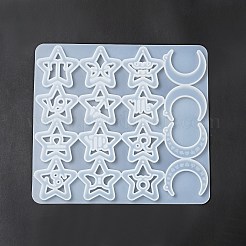 Twelve Constellations Moon & Star Pendants Silicone Molds&nbsp;DIY-G073-03