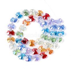 Electroplate Transparent Glass Beads Strands&nbsp;EGLA-N025-02-A01