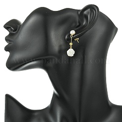 Natural Trochid Shell/Trochus Shell Stud Dangle Earrings for Women&nbsp;EJEW-JE07272