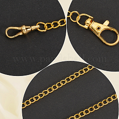 2Pcs 2 Colors Alloy Twisted Chain Belts for Pants&nbsp;AJEW-CY0001-68