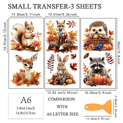 3 Sheets 3 Styles PVC Waterproof Decorative Stickers&nbsp;DIY-WH0404-1092