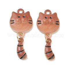 Spray Painted Alloy Enamel Pendants&nbsp;ENAM-K076-38G