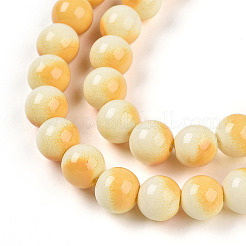 Baking Paint Glass Beads Strands&nbsp;DGLA-N012-8mm-03